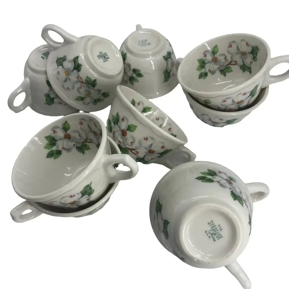 Vintage SYRACUSE China Dogwood Pattern Coffee Cup